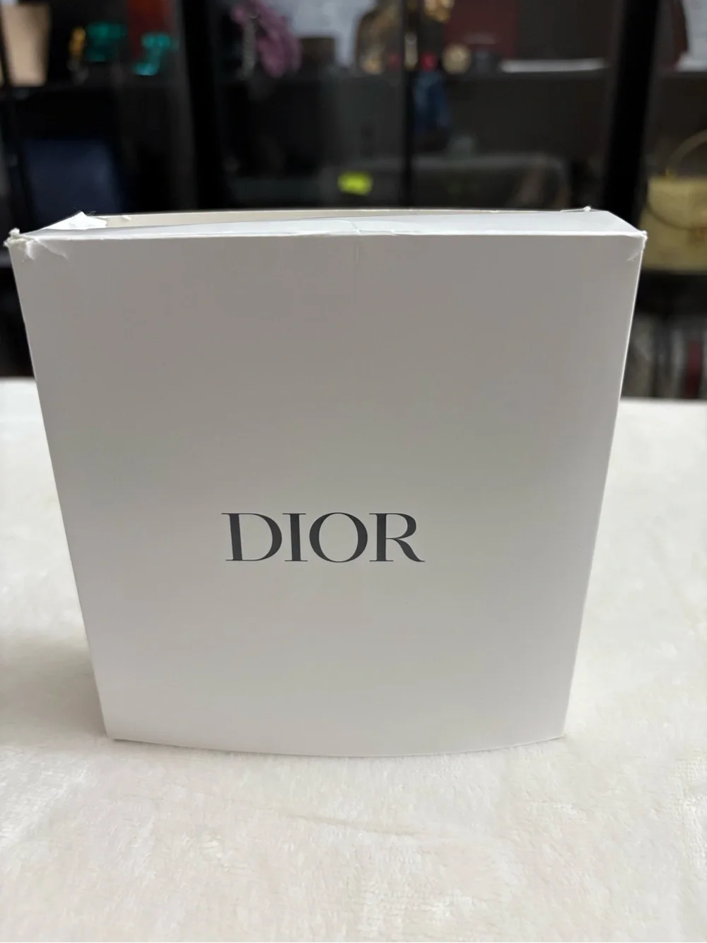 Dior Black Round Leather Crossbody with Silver Logo